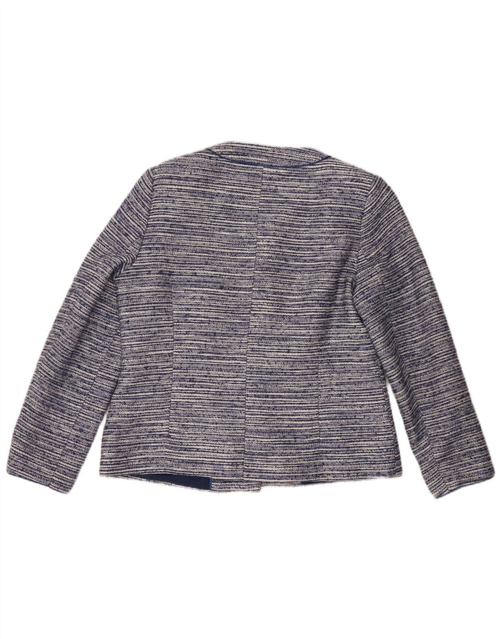 Eastex Dame 5-knaps blazerjakke UK 12 Mellem marineblå stribet