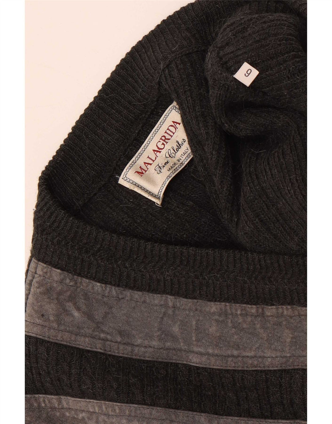 Malagrida Herre V-hals sweater XL Gråstribet
