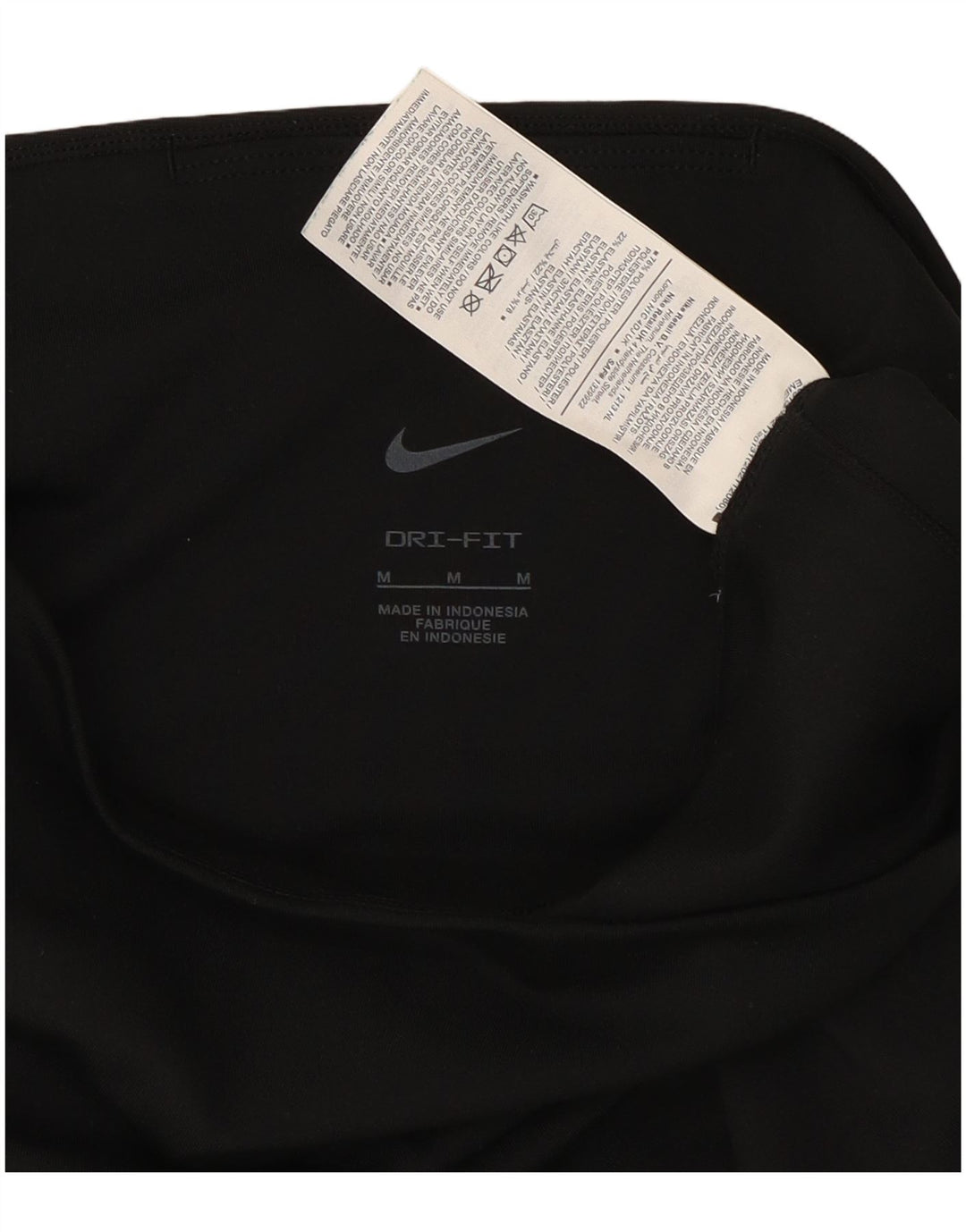 Nike Dame Dri Fit Capri Leggings UK 12 Medium Sort Polyester