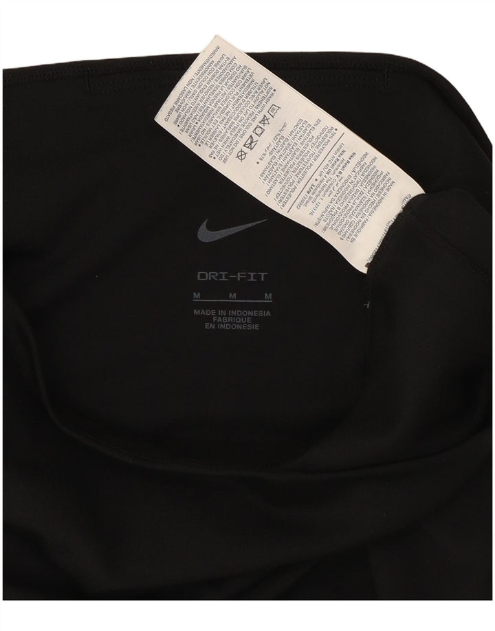 Nike Dame Dri Fit Capri Leggings UK 12 Medium Sort Polyester