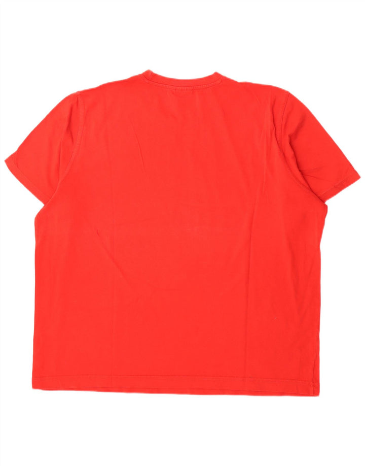 Puma Herre Grafisk T-Shirt Top 2XL Rød Bomuld