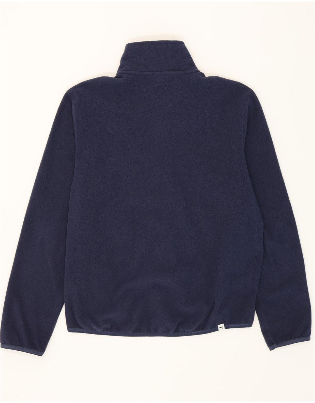 PUMA Mens Fleece Jacket UK 38 Medium Navy Blue Polyester Vintage Puma and Second-Hand Puma from Messina Hembry 
