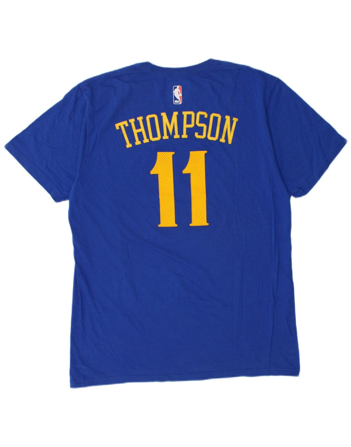 ADIDAS Herre Golden State Warriors Grafisk T-Shirt Top Stor Blå Bomuld