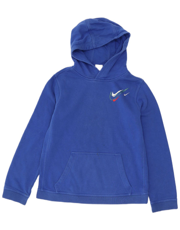 Nike Boys Hoodie Jumper 13-14 år XL Blå Bomuld