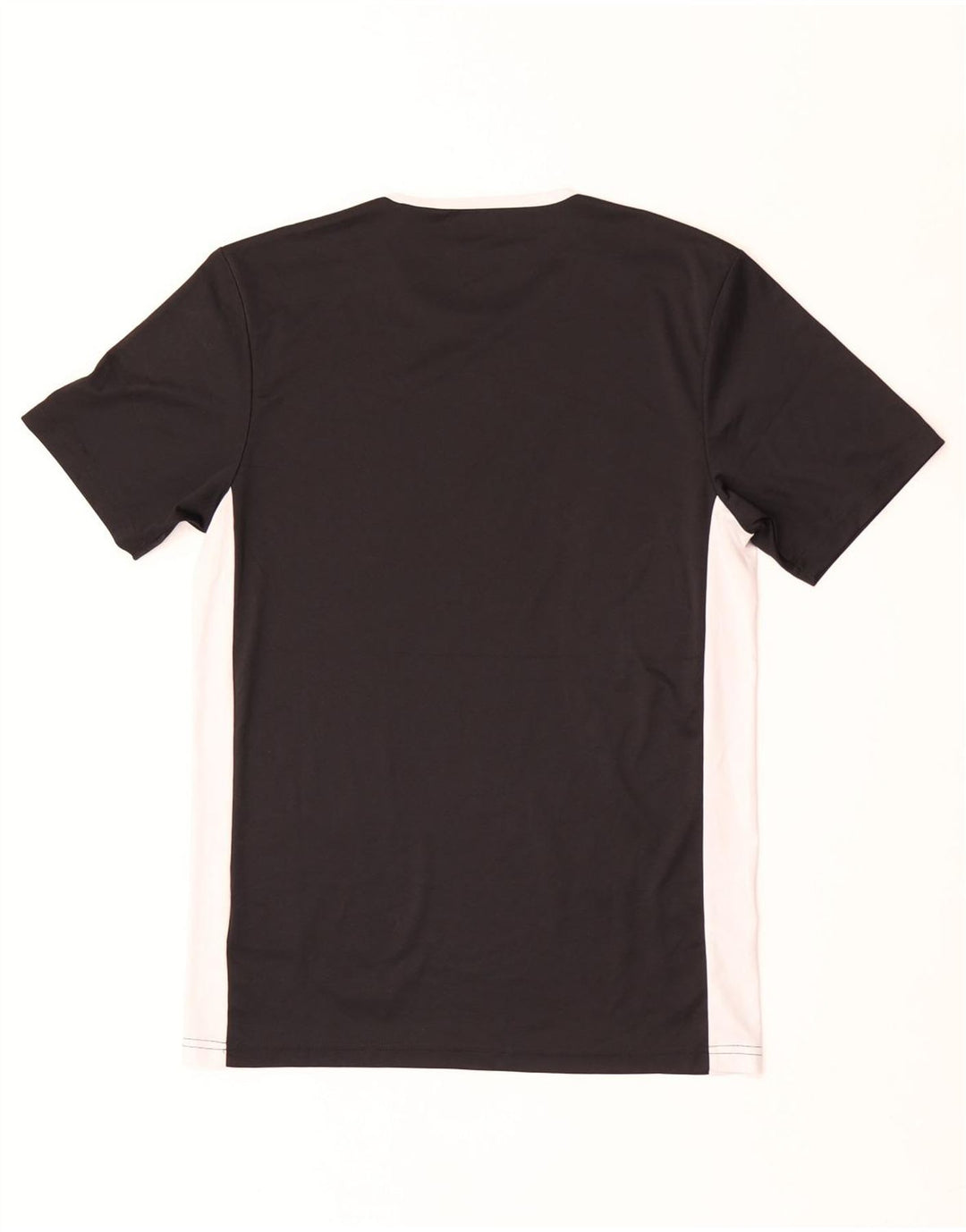 Adidas Herre Climalite T-Shirt Top Lille Sort Colourblock Polyester