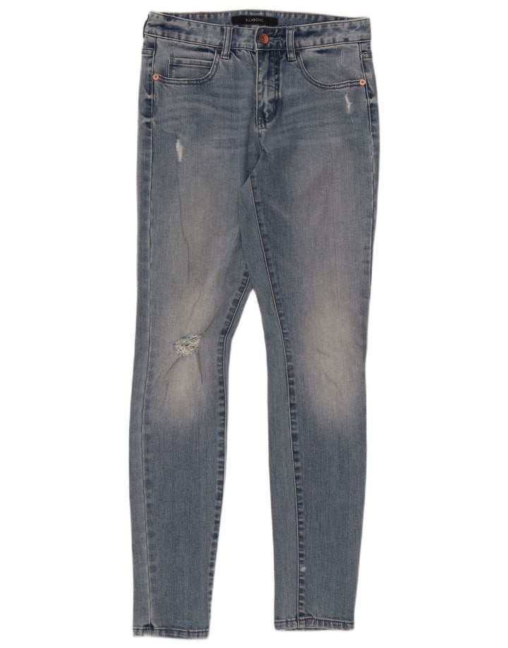 BILLABONG Dame Mid Rise Skinny Jeans W28 L29 Blå Bomuld