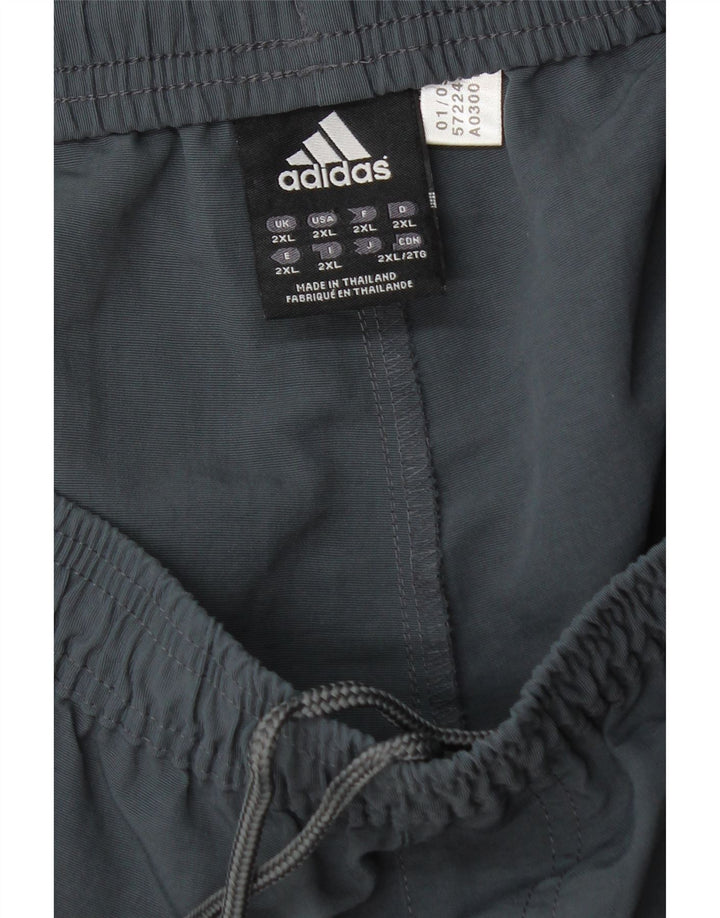 Adidas Herre Bermuda Sportshorts 2XL Grå polyamid