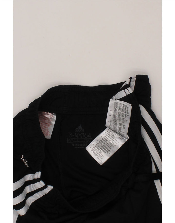 ADIDAS Boys Aeroready Sport Shorts 13-14 Years  Black Polyester