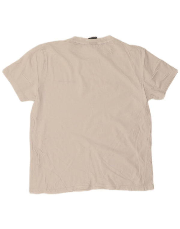 Champion Herre T-Shirt Top Medium Hvid Bomuld