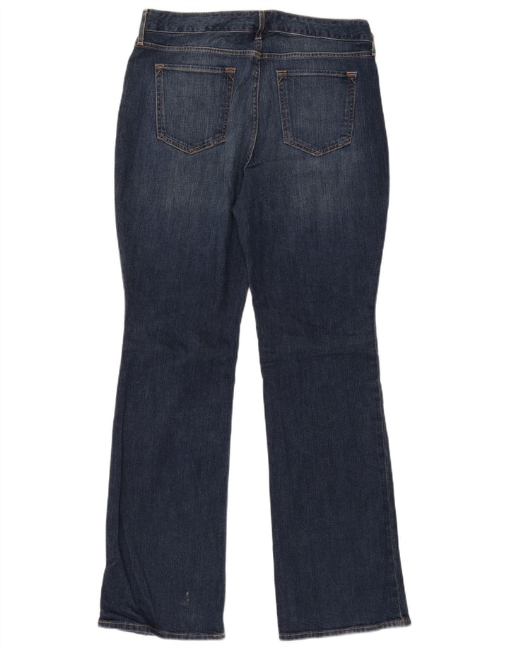 Eddie Bauer Womens Curvy Bootcut Jeans US 10 Large W32 L33 Blue Cotton