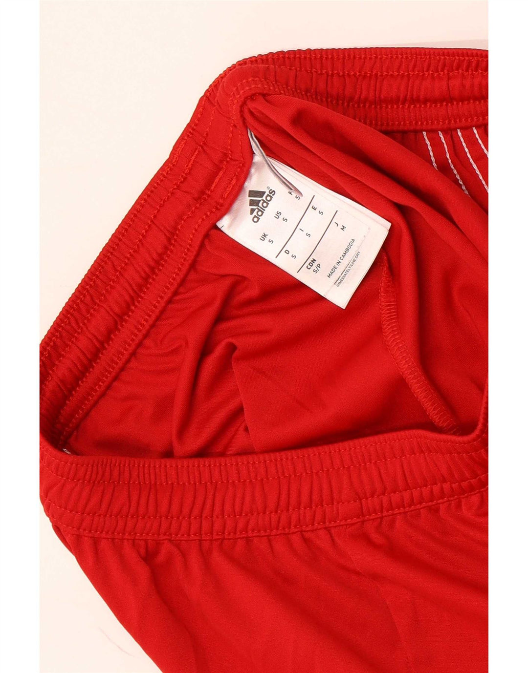 Adidas Herre Climalite Sportshorts Small Red Colourblock Polyester