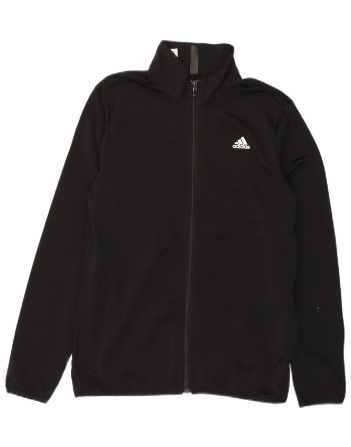 Adidas drenge grafisk træningsdragt topjakke 13-14 år sort polyester