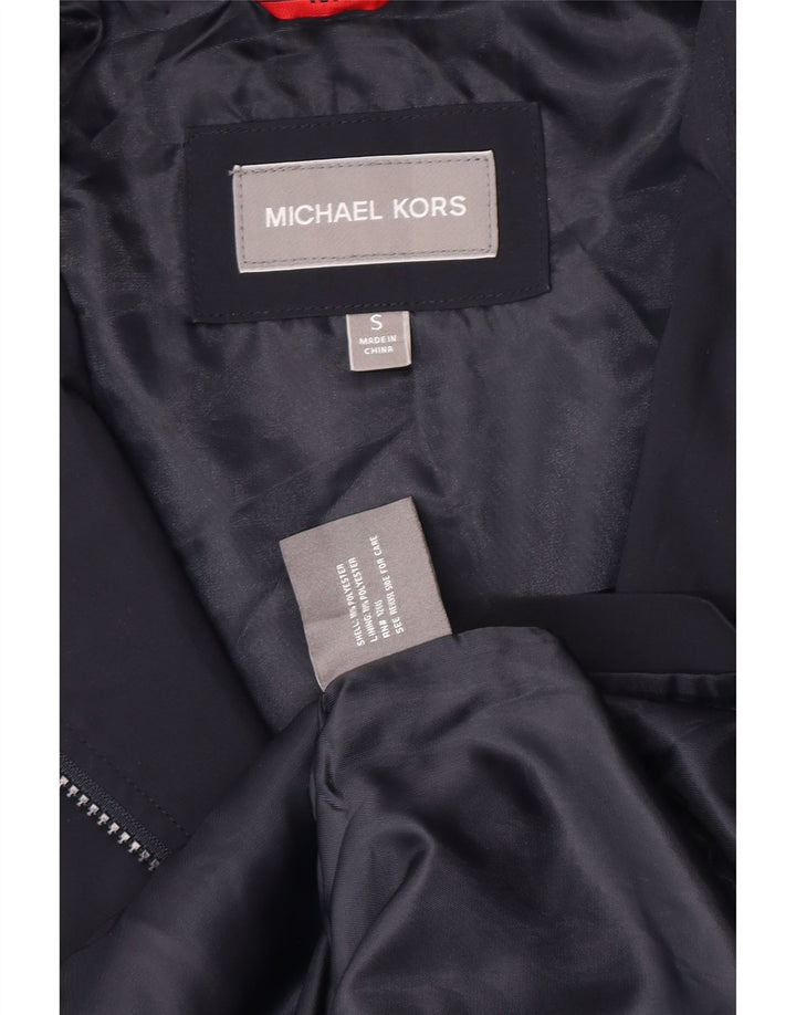 Michael Kors Overfrakke til mænd UK 36 Small Navy Blue Polyester