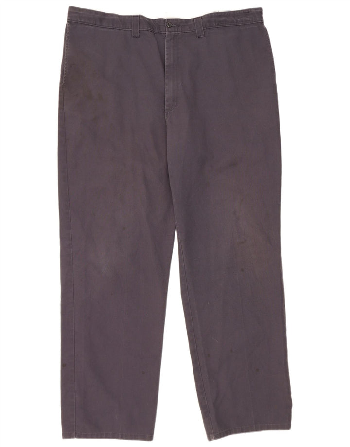 Dickies Straight Chino-bukser til mænd W42 L32 Marineblå polyester