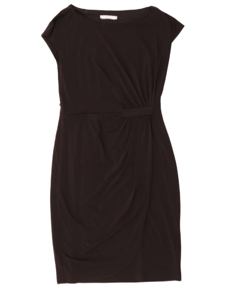 Marks & Spencer Womens Sheath Dress UK 12 Medium Black