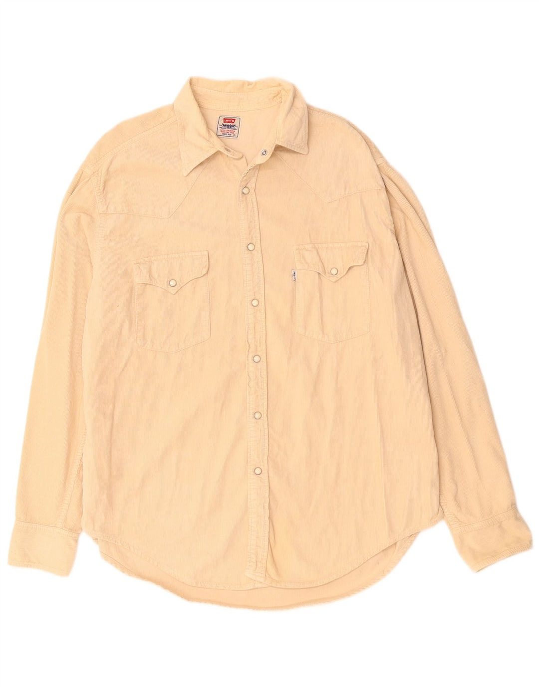 Levi's Herre fløjlsskjorte XL Beige Bomuld