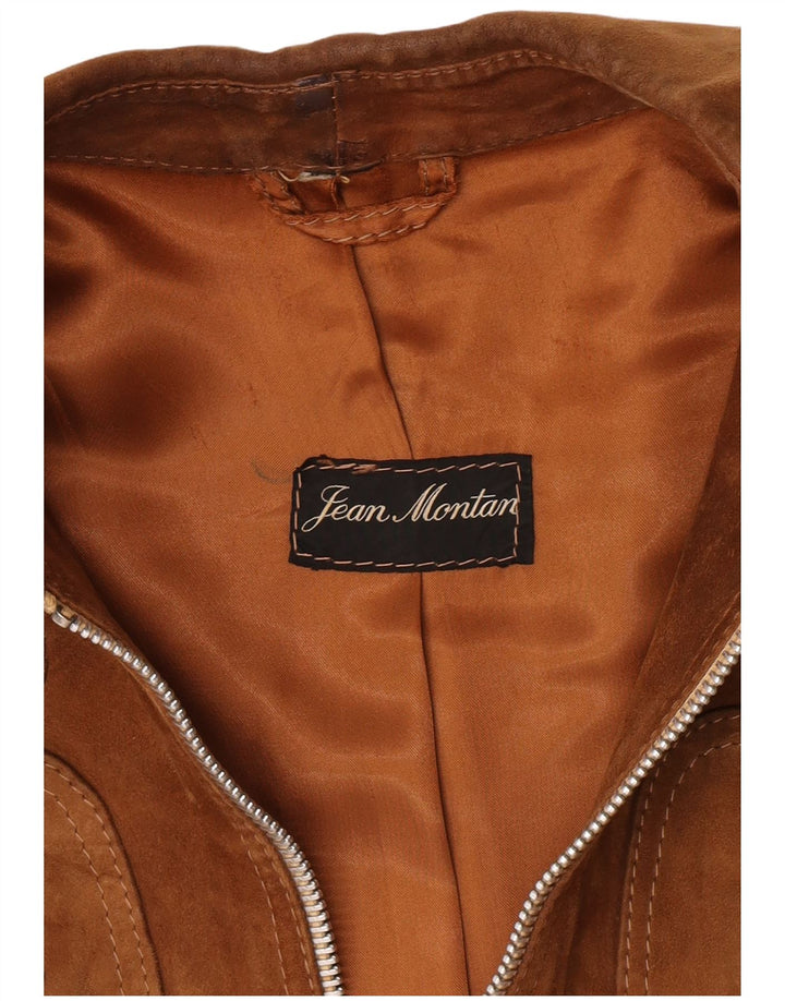 Vintage dame ruskindsjakke UK 10 Small Brown