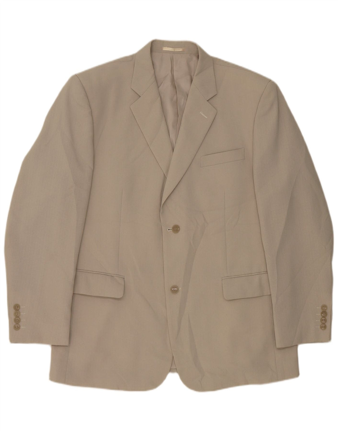 Vintage herre 2-knaps blazerjakke UK 44 2XL Grå polyester