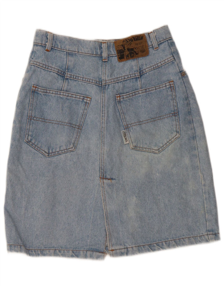 DE VILLE Dame Denim Nederdel W30 Medium Blue Bomuld
