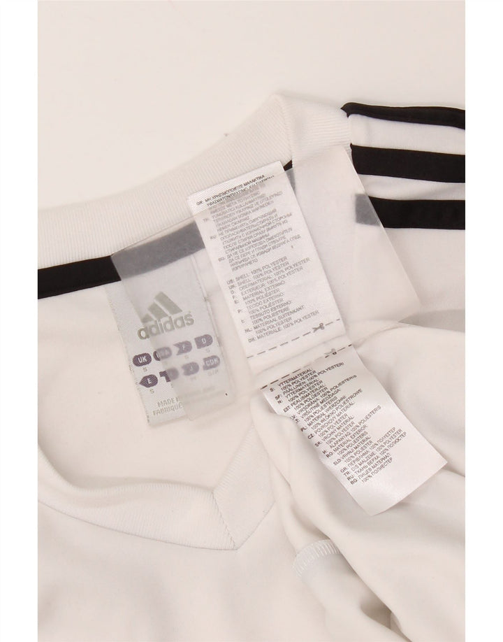 Adidas Herre Climalite T-Shirt Top Lille Hvid Polyester