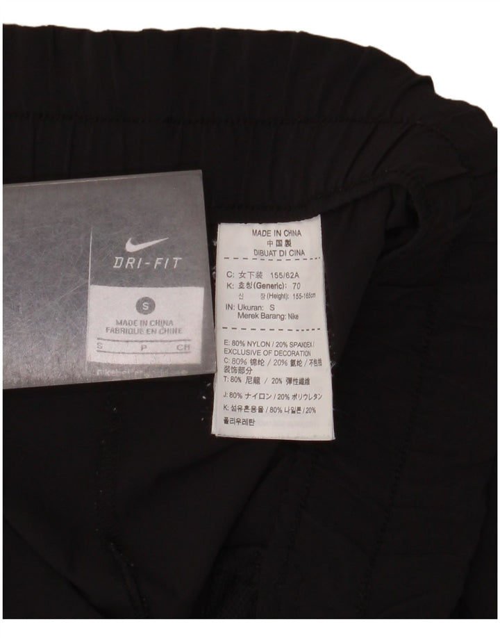 Nike Dame Dri Fit træningsdragt Bukser UK 10 Small Black