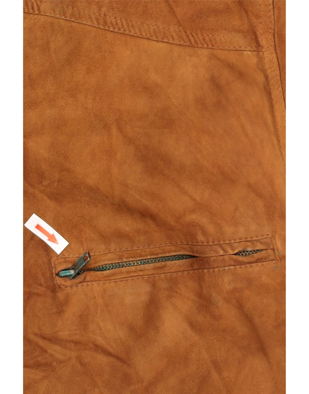 Vintage herre ruskind bomberjakke UK 38 medium brunt læder