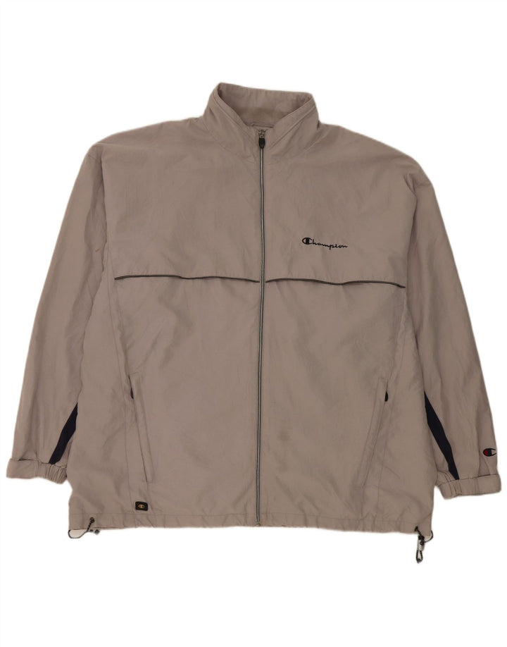 Champion Regnjakke til mænd UK 42 XL Grå Colourblock Polyester