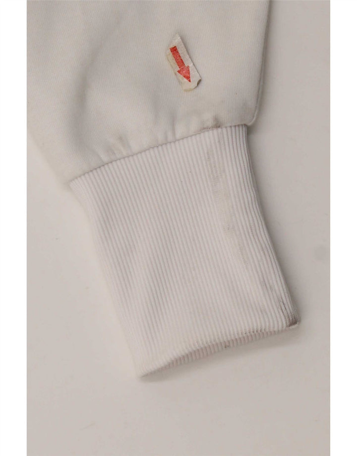 Calvin Klein Jeans Dame Oversized Sweatshirt Jumper UK 14 Medium White