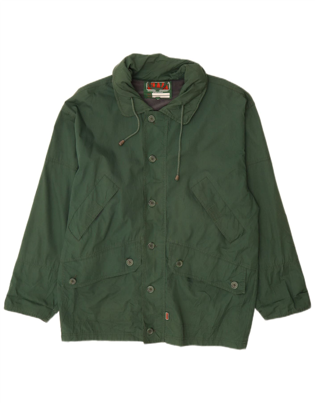 Slam Herre Loose Fit regnjakke UK 36 Small Green Polyester