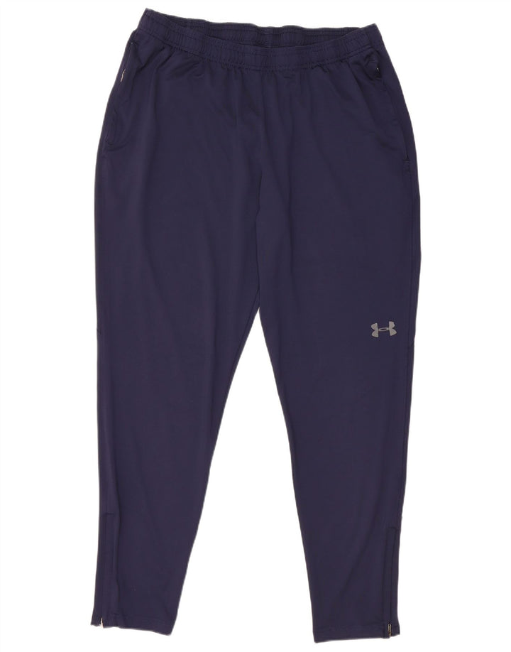 UNDER ARMOUR Herre træningsdragt Bukser XL Navy Blue Polyester