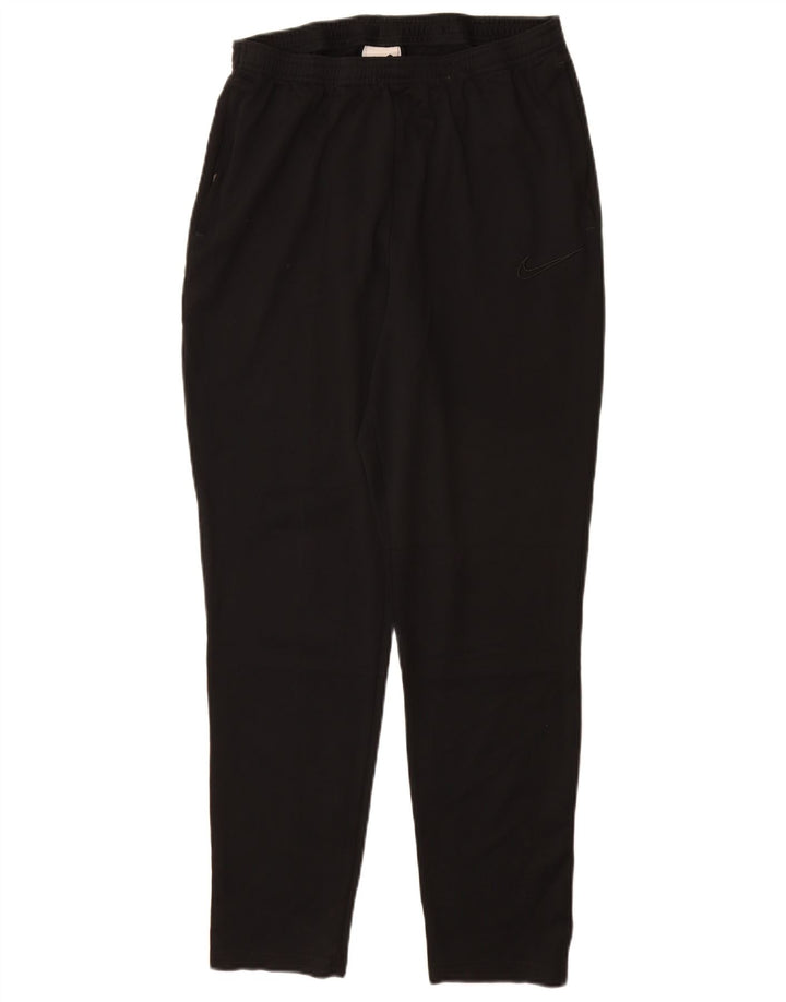 Nike Dame Dri Fit træningsdragt Bukser UK 14 Large Black Polyester