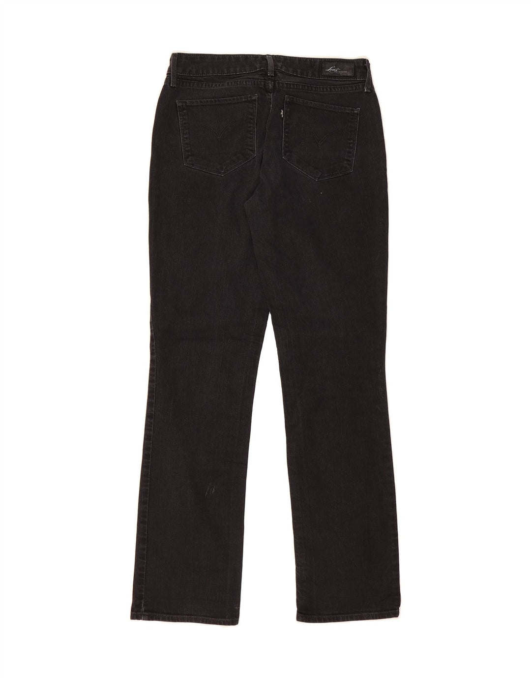 LEVI'S Womens Straight Jeans W29 L32 Black Cotton Vintage Levi's and Second-Hand Levi's from Messina Hembry 