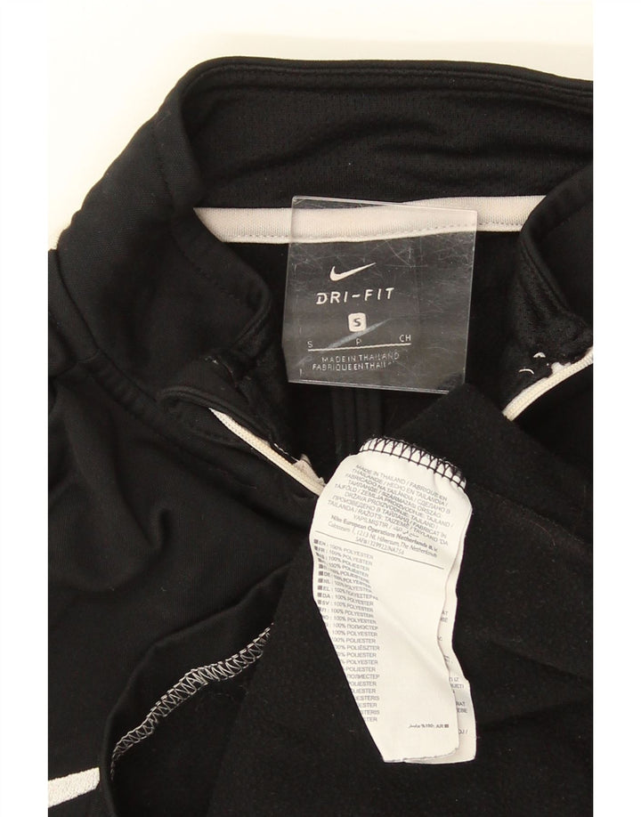Nike Herre Dri Fit Sweatshirt med lynlås, lille sort farveblok
