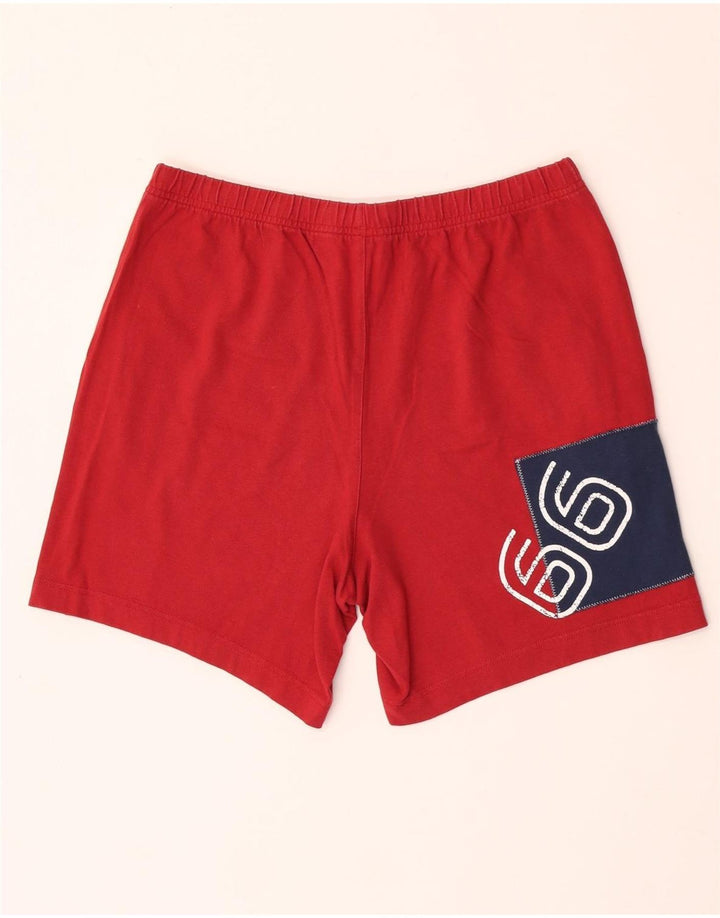 SERGIO TACCHINI Herre grafiske sportsshorts store røde bomuld