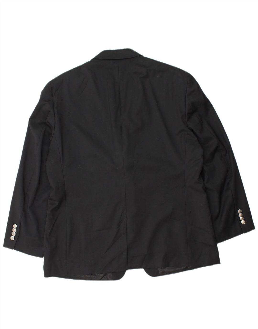 CHAPS Mens 3/4 Sleeve 2 Button Blazer Jacket UK 40 Large Black Wool