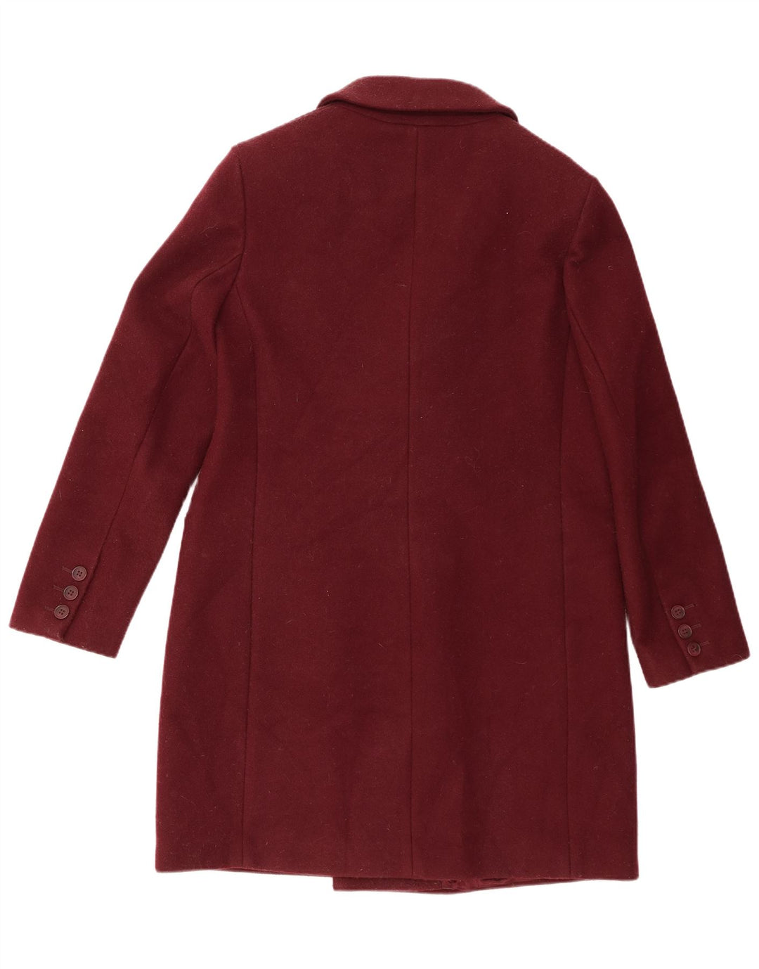 Oasis Dame Dobbeltradet Frakke UK 16 Large Bourgogne Polyester