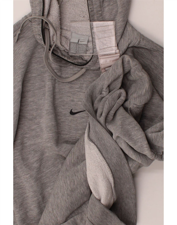 NIKE Mens Hoodie Jumper UK 39/41 Medium Grey Cotton Vintage Nike and Second-Hand Nike from Messina Hembry 