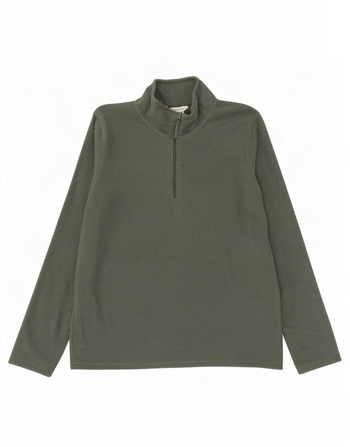 Mountain Warehouse Dame Fleece Jumper med lynlås DK 14 Medium Khaki