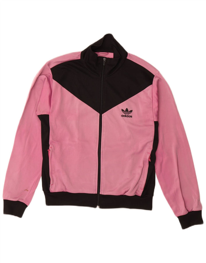 Adidas træningsdragt topjakke til kvinder EU 40 Medium Pink Colourblock Polyamid