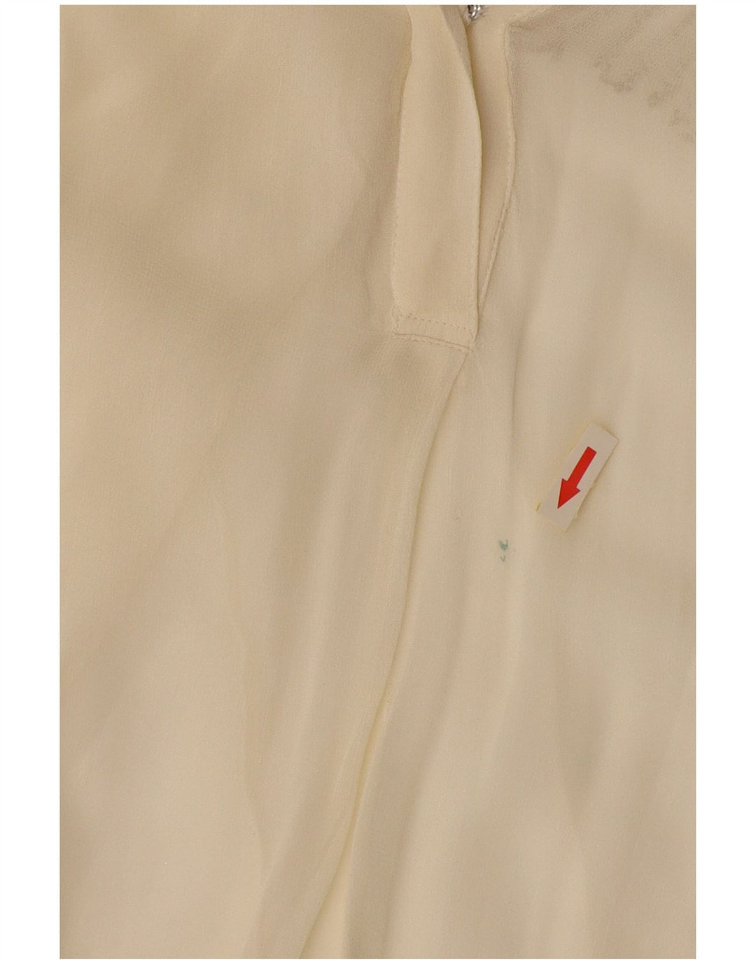 Mango Dame See Through Bluse Top UK 12 Medium Off White Viscose