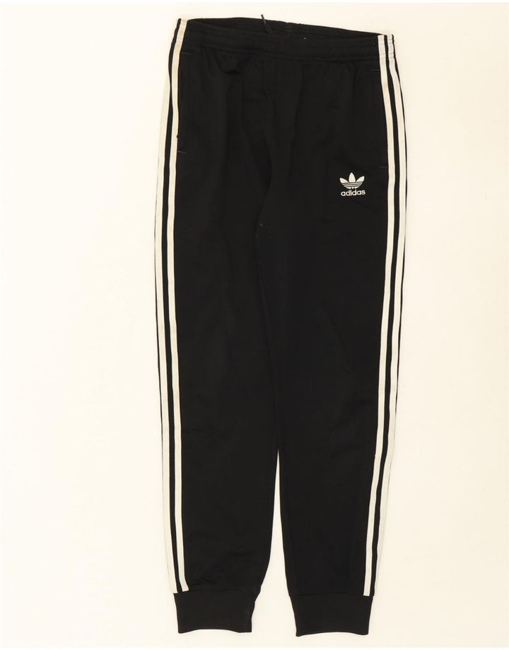 ADIDAS Boys Tracksuit Trousers Joggers 13-14 Years  Black Vintage Adidas and Second-Hand Adidas from Messina Hembry 