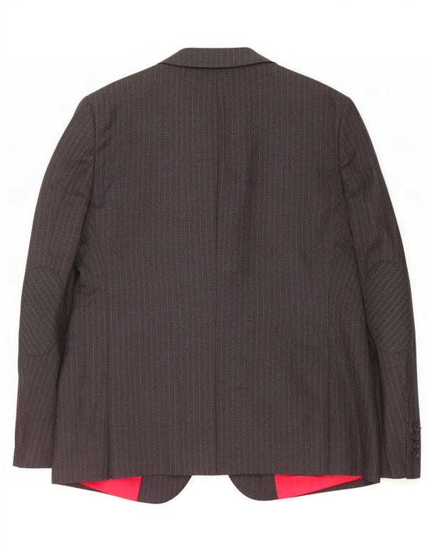 Tommy Hilfiger Herre 2-knaps blazerjakke IT 56 3XL Grå nålestribe
