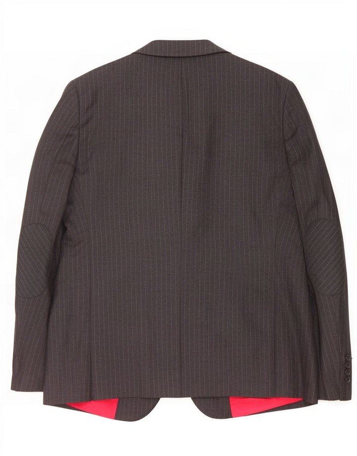 Tommy Hilfiger Herre 2-knaps blazerjakke IT 56 3XL Grå nålestribe