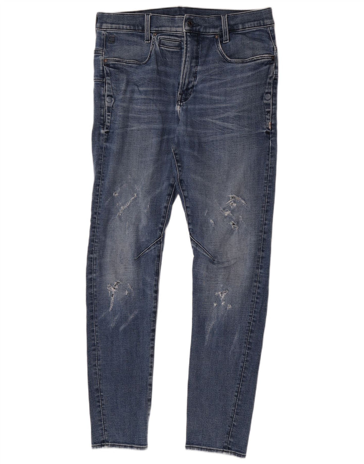 G-Star Herre Distressed Slim Jeans W34 L32 Blå