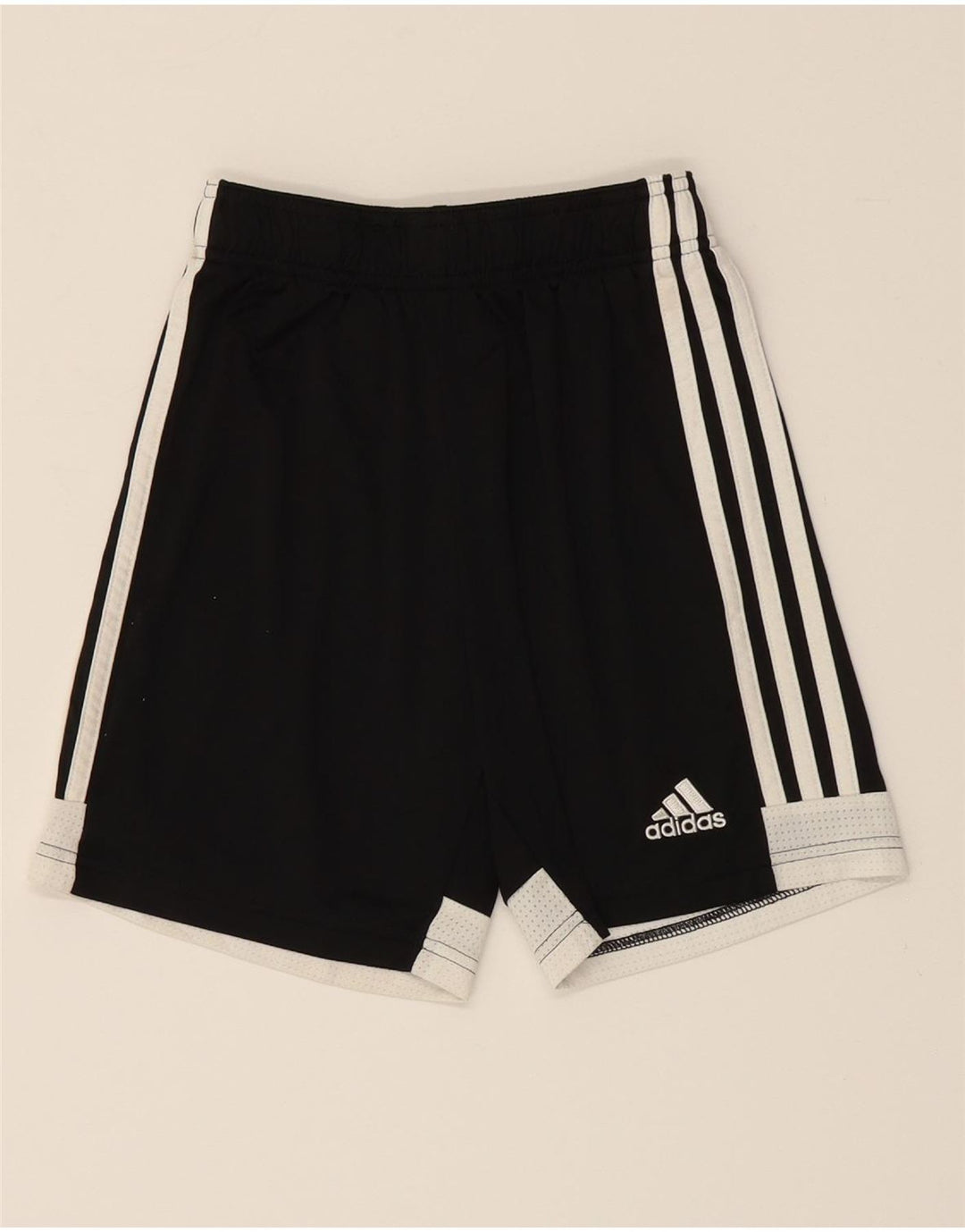 ADIDAS Boys Sport Shorts 11-12 Years  Black Colourblock Polyester Vintage Adidas and Second-Hand Adidas from Messina Hembry 