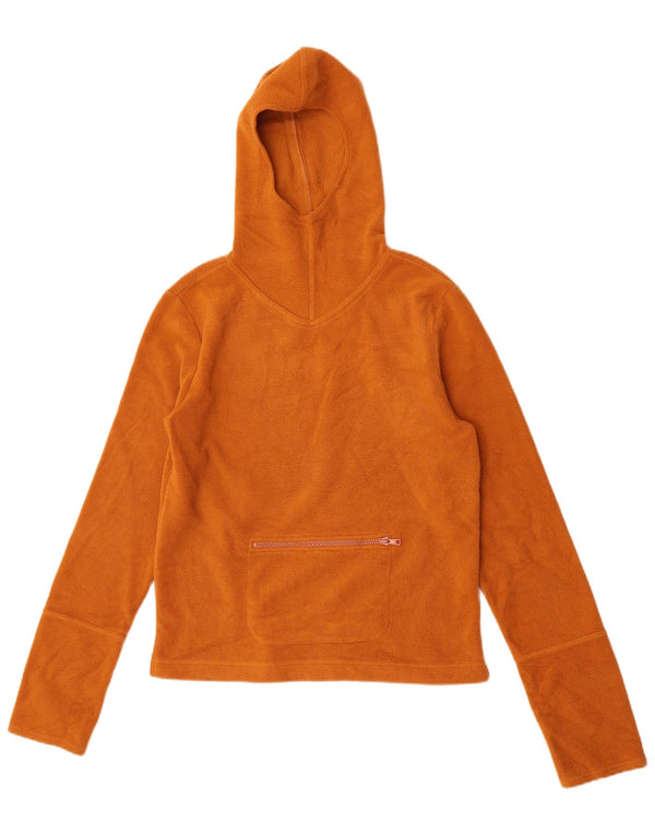 Jigsaw Dame Hætte Fleece Jumper UK 14 Medium Orange