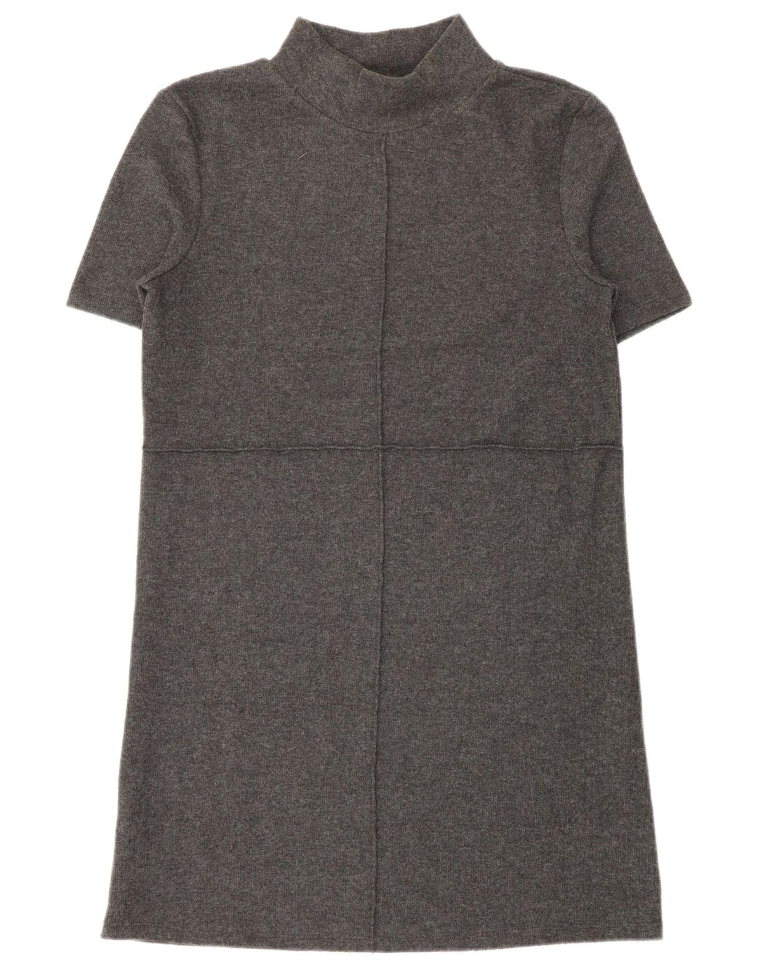 Zara Kortærmede Jumper Kjole til kvinder UK 10 Lille Grå Polyester