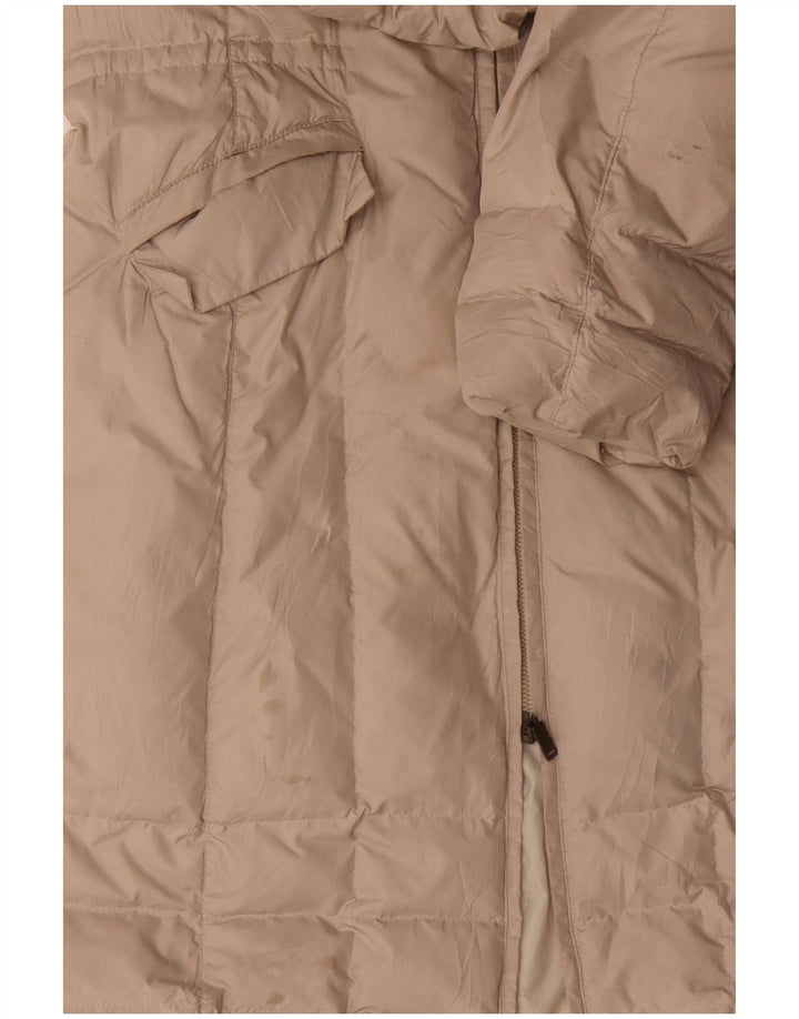 MAX & CO. Womens Padded Coat UK 14 Large  Beige Polyamide