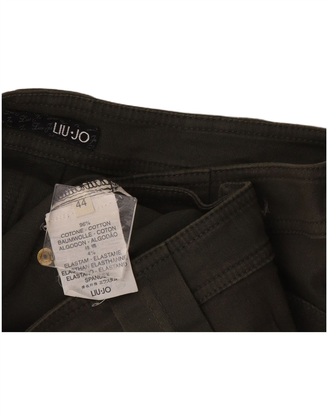 Liu Jo Dame Hot Pants IT 44 Medium W30 Grøn Bomuld