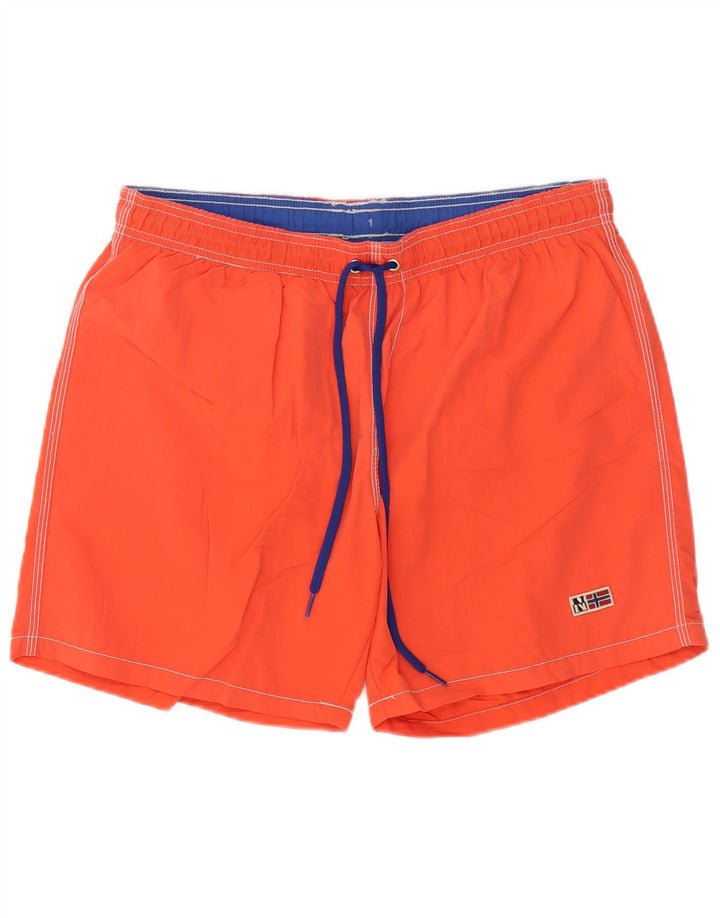 Napapijri Badeshorts til mænd store orange polyester
